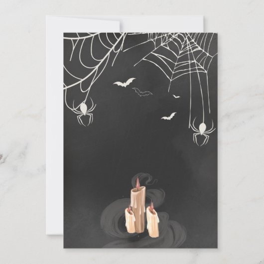  volwassen gotische Halloween verjaardagsfeest Kaart (Achterkant)