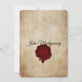 Volwassen  Gotische Schedel Halloween Party Kaart (Achterkant)