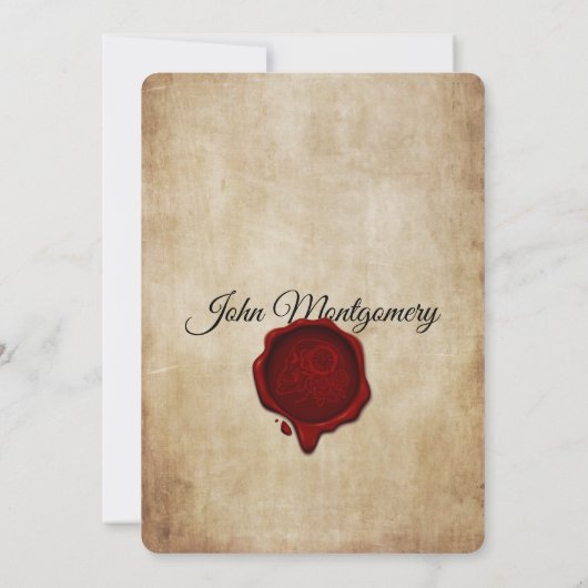 Volwassen  Gotische Schedel Halloween Party Kaart (Achterkant)