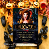 Volwassen Griezelige Duivel Halloween Feestje Kaart