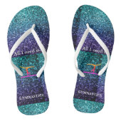VOLWASSEN GYMNASTIEK TEENSLIPPERS - TIENER - SANDA (Voetbed)
