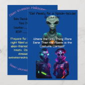 Volwassen Halloween Alien Dress wedstrijd Kaart (Voorkant / Achterkant)