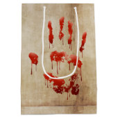 Volwassen Halloween Bloedige Trick or treat Medium Cadeauzakje (Achterkant)