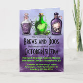 Volwassen Halloween Brews en Boos Cocktail Party (Voorkant)