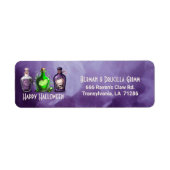 Volwassen Halloween Brews en Boos Cocktail Party Etiket (Voorkant)