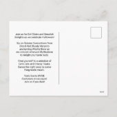 Volwassen Halloween Brews en Boos Cocktail Party Feestdagenkaart (Achterkant)