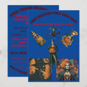 Volwassen Halloween Fancy Dress Party Kaart (Voorkant / Achterkant)