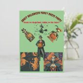 Volwassen Halloween Fancy Dress Party Kaart (Staand voorkant)