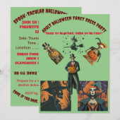 Volwassen Halloween Fancy Dress Party Kaart (Voorkant / Achterkant)