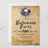  Volwassen Halloween Feest Bloemen Schedel Kaart (Voorkant)