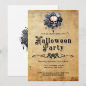Volwassen Halloween Feest Bloemen Schedel Kaart (Voorkant / Achterkant)