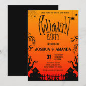 Volwassen Halloween feest Kaart (Voorkant / Achterkant)