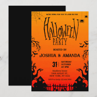 Volwassen Halloween feest Kaart