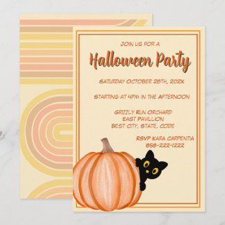 Volwassen Halloween-feest Vintage Gotische Blauwe  Kaart