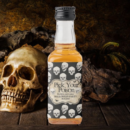volwassen Halloween gepersonaliseerde apotheker Likeurfles Etiket
