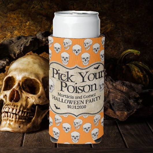 volwassen Halloween gepersonaliseerde apotheker Seltzer Blikjeskoeler