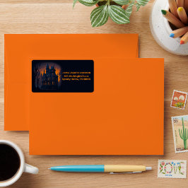 Volwassen Halloween Haunted Mansion Aangepast adre Etiket