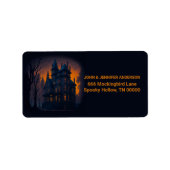 Volwassen Halloween Haunted Mansion Aangepast adre Etiket (Voorkant)