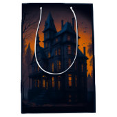 Volwassen Halloween Haunted Mansion Party Medium Cadeauzakje (Voorkant)