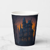 Volwassen Halloween Haunted Mansion Party Papieren Bekers (Voorkant)