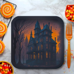Volwassen Halloween Haunted Mansion Party Papieren Bordje