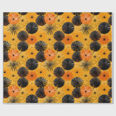 Volwassen Halloween inpakpapier Mid-Century Modern (Vlak)