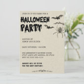 Volwassen Halloween Kostuum Feest Kaart (Staand voorkant)