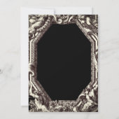 Volwassen Halloween Kostuumfeest  Gotische Schedel Kaart (Achterkant)