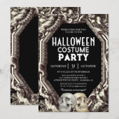 Volwassen Halloween Kostuumfeest  Gotische Schedel Kaart (Voorkant / Achterkant)