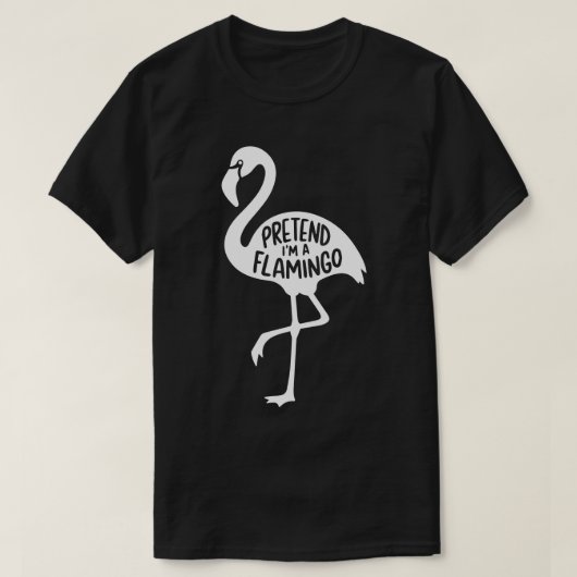 Volwassen Halloween-kostuums doen alsof ik een fla T-shirt (Design voorkant)