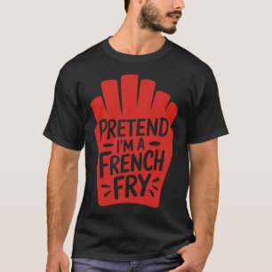Volwassen Halloween-kostuums doen alsof ik een Fra T-shirt