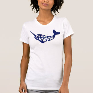 Volwassen Halloween-kostuums doen alsof ik een nar T-shirt