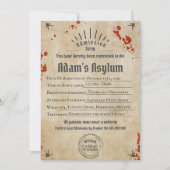 Volwassen halloween Lunatic Asylum Spooky Gothic P Kaart (Voorkant)