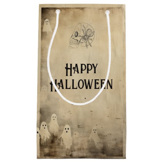 Volwassen Halloween Party  Ghost Skull Spider Klein Cadeauzakje (Voorkant)