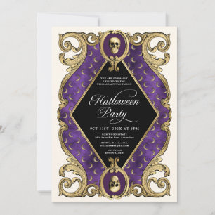 Volwassen Halloween Party Gold Vintage Kaart
