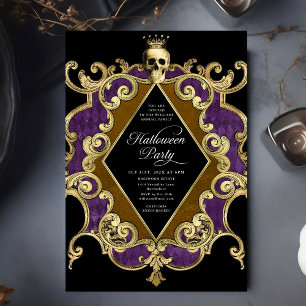 Volwassen Halloween Party Gold Vintage Kaart
