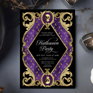 Volwassen Halloween Party Gold Vintage Kaart