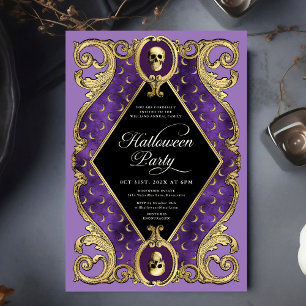 Volwassen Halloween Party Gold Vintage Kaart