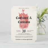 Volwassen Halloween Party  Gothic Bat Lady Kaart (Staand voorkant)