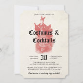 Volwassen Halloween Party  Gothic Bat Lady Kaart (Voorkant)