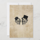 Volwassen Halloween Party Gothic schedel Booze of  Kaart (Achterkant)
