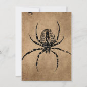 Volwassen Halloween Party  Gotische vleermuis Invi Kaart (Achterkant)