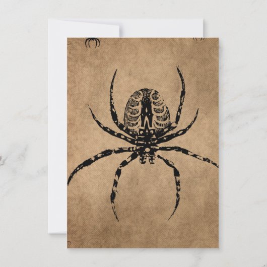 Volwassen Halloween Party Gotische vleermuis Invi Kaart (Achterkant)