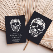 Volwassen Halloween Party Invitation Disco Skull T Kaart
