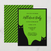 Volwassen Halloween Party Katten Ogen Zwart Groen  Kaart (Voorkant / Achterkant)