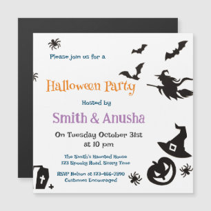 Volwassen Halloween Party Magnetische Uitnodiging