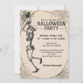 Volwassen Halloween Party  Skelet Cocktails Kaart (Voorkant)