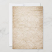 Volwassen Halloween Party  Skeleton schoolbord Kaart (Achterkant)