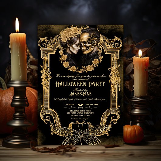 Volwassen Halloween Party Skull Lovers Gotisch Gou Kaart