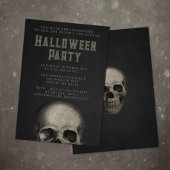 Volwassen Halloween Party Skull Zwart Kaart